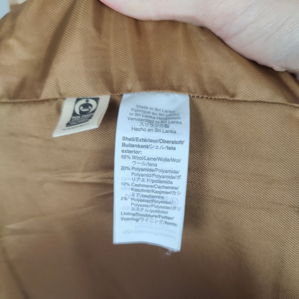 Madewell Windowpane Elmcourt Coat Womens Small Insuluxe Fabric Dried Cedar - Picture 9 of 11